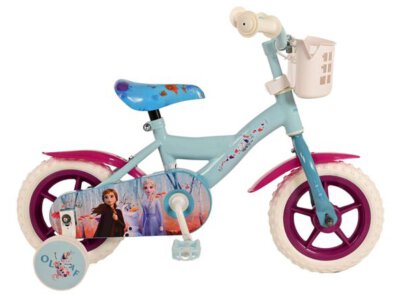 Disney Frozen 2 Kinderfiets - Meisjes - 10 inch - Blauw/Paars - Doortrapper