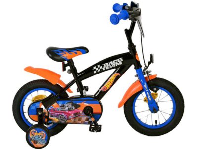 Hot Wheels Kinderfiets - Jongens - 12 inch - Zwart Oranje Blauw