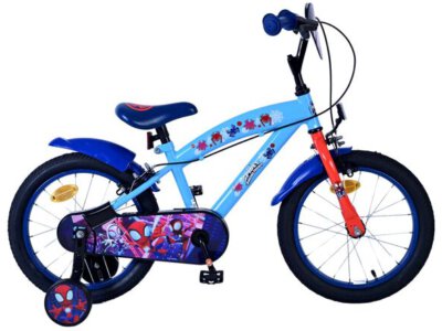 Spidey Kinderfiets - Jongens - 16 inch - Blauw - Twee handremmen