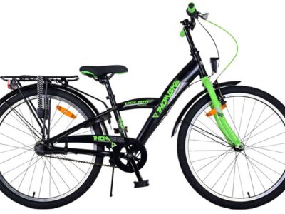 Volare Thombike Kinderfiets - Jongens - 24 inch - Groen Zwart - 3 versnellingen