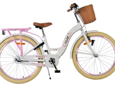 Volare Blossom Kinderfiets - Meisjes - 24 inch - Wit - 3 Versnellingen