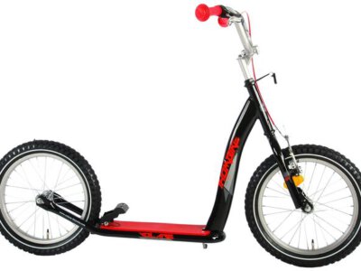 Volare Step - Jongens en Meisjes - 16 inch - Zwart/Rood