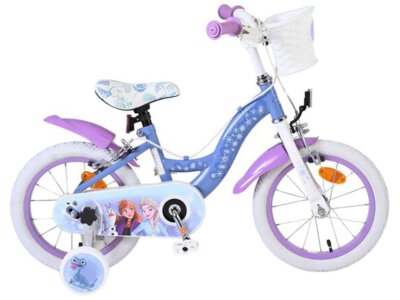 Disney Frozen 2 Kinderfiets - Meisjes - 14 inch - Blauw/Paars - Twee handremmen
