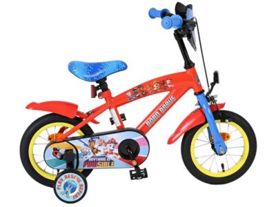 Paw Patrol Kinderfiets - Jongens - 12 inch - Rood/Blauw