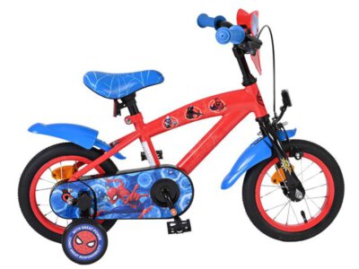 Spider-Man Kinderfiets - Jongens - 12 inch - Blauw/Rood