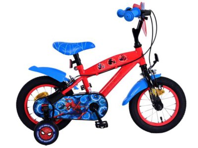 Spider-Man Kinderfiets - Jongens - 12 inch - Blauw/Rood - Twee handremmen