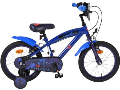 Superman Kinderfiets - Jongens - 16 inch - Blauw - Twee handremmen