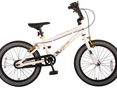 Volare Cool Rider Kinderfiets - Jongens - 18 inch - Wit - twee handr. - Prime Collection OUTLET