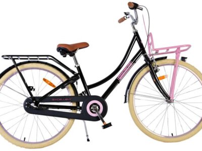 Volare Excellent Kinderfiets - Meisjes - 26 inch - Zwart - 3 versnellingen