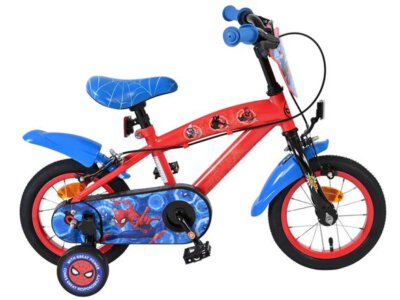 Spider-Man Kinderfiets - Jongens - 12 inch - Blauw/Rood - Twee handremmen