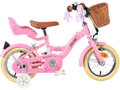 Volare Blossom Kinderfiets - Meisjes - 12 inch - Roze - Twee handremmen