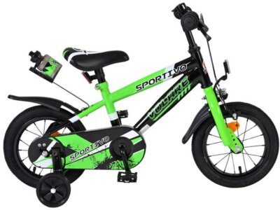 Volare Sportivo Kinderfiets - Jongens - 12 inch - Groen Zwart