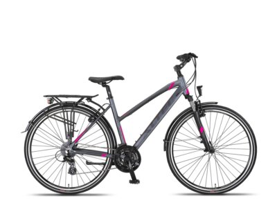 Altec Legarda (CT) LSM 28 inch Damesfiets V-Brakes 24 Versn. Antraciet/Pink *** VASTE LAGE PRIJS ***