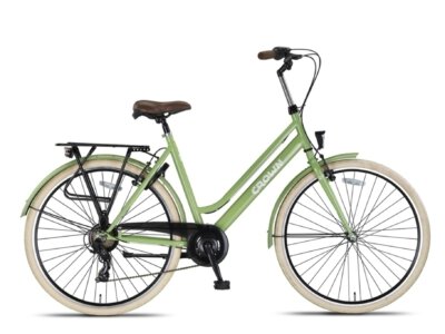 New York 28inch Damesfiets 53cm 7s Salie Groen