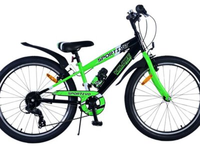 Volare Sportivo Kinderfiets - Jongens - 24 inch - 7 Speed - Zwart Groen