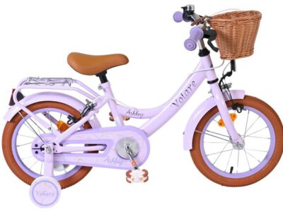 Volare Ashley Kinderfiets - Meisjes - 14 inch - Lila - Twee Handremmen