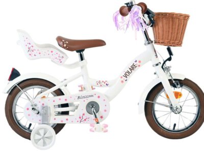 Volare Blossom Kinderfiets - Meisjes - 12 inch - Wit