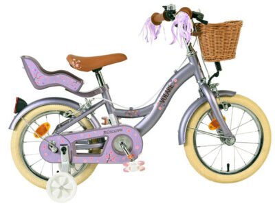 Volare Blossom Kinderfiets - Meisjes - 14 inch - Paars - Twee Handremmen