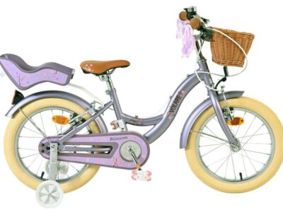 Volare Blossom Kinderfiets - Meisjes - 16 inch - Paars - Twee Handremmen