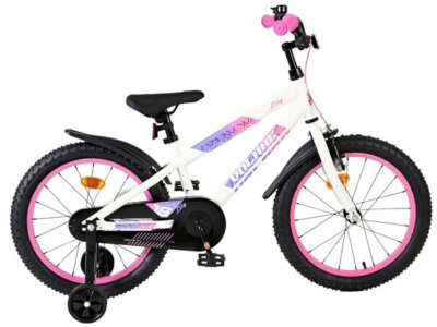Volare Lily Kinderfiets - Meisjes - 18 inch - Wit Roze Paars