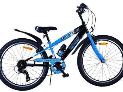 Volare Sportivo Kinderfiets - Jongens - 24 inch - 7 Speed - Zwart Blauw