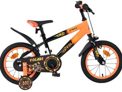Volare Strike Kinderfiets - Jongens - 14 inch - Zwart Oranje