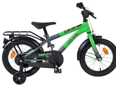 Volare Thombike Kinderfiets - Jongens - 14 inch - Groen/Grijs