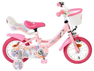 Volare Unicorn Kinderfiets - Meisjes - 12 inch - Roze