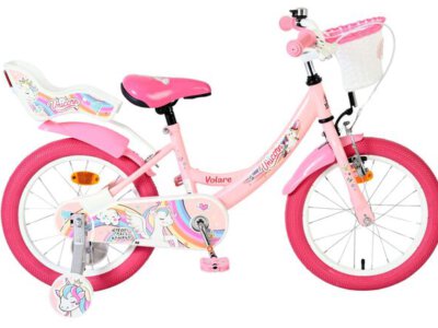 Volare Unicorn Kinderfiets - Meisjes - 16 inch - Roze