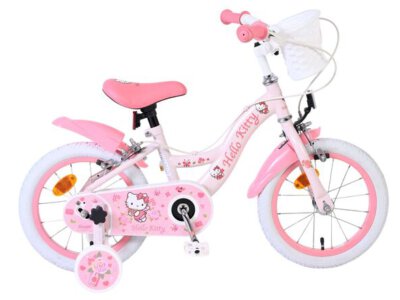 Hello Kitty Kinderfiets - Meisjes - 14 inch - Roze - Twee handremmen