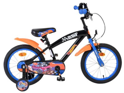 Hot Wheels Kinderfiets - Jongens - 16 inch - Zwart Oranje Blauw