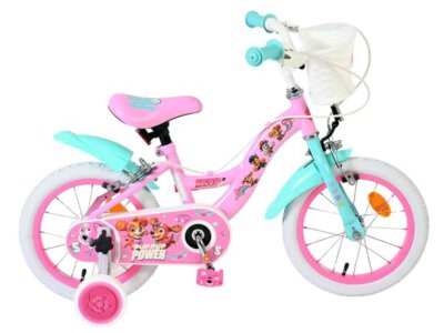 Paw Patrol Kinderfiets - Meisjes - 14 inch - Roze - Twee handremmen