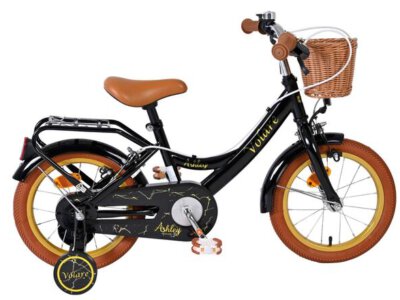 Volare Ashley Kinderfiets - Meisjes - 14 inch - Zwart - Twee Handremmen