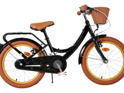 Volare Ashley Kinderfiets - Meisjes - 18 inch - Zwart - Twee handremmen