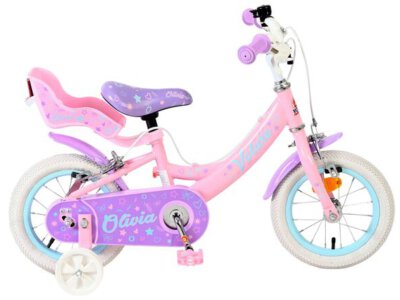 Volare Olivia Kinderfiets - Meisjes - 12 inch - Roze - Twee handremmen