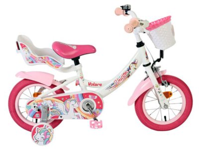 Volare Unicorn Kinderfiets - Meisjes - 12 inch - Wit