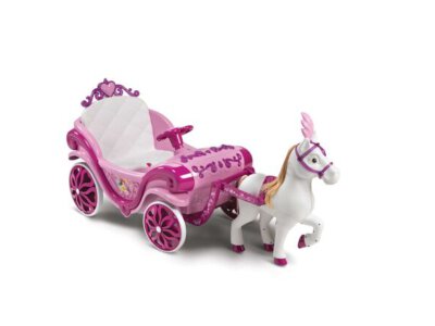Disney Princess Paard met Koets  - Elektrische Ride-On