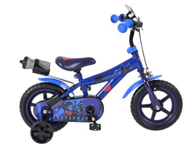 Superman Kinderfiets - Jongens - Mag Wheels - 12 inch - Blauw