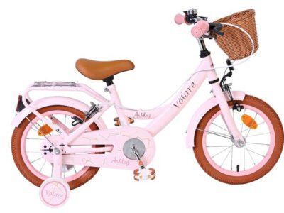 Volare Ashley Kinderfiets - Meisjes - 14 inch - Roze - Twee Handremmen