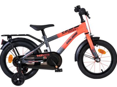 Volare Thombike Kinderfiets - Jongens - 14 inch - Oranje/Grijs