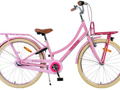Volare Excellent Kinderfiets - Meisjes - 24 inch - Roze - Shimano Nexus 3 versnellingen