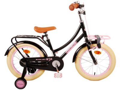 Volare Excellent Kinderfiets - Meisjes - 16 inch - Zwart - 95% afgemonteerd