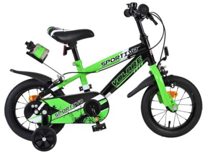 Volare Sportivo Kinderfiets - Jongens - 12 inch - Groen - Twee Handremmen