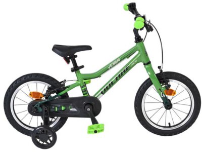 Volare Venom Kinderfiets - Jongens - 14 inch - Groen - Twee handremmen