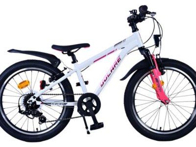 Volare XC Race Kinderfiets - 20 inch - Wit Roze - 7 versnellingen