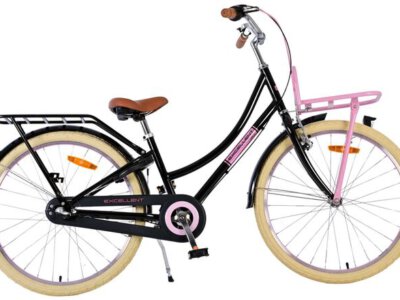 Volare Excellent Kinderfiets - Meisjes - 24 inch - Zwart - Shimano Nexus 3 versnellingen