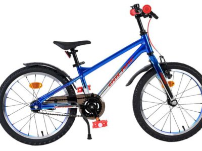 Volare Chrome Kinderfiets - Jongens - 18 inch - Blauw Zilver