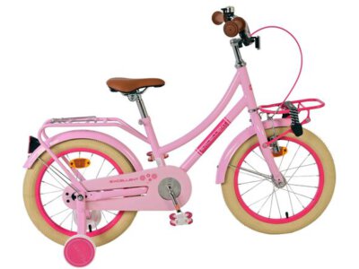 Volare Excellent Kinderfiets - Meisjes - 16 inch - Roze - 95% afgemonteerd
