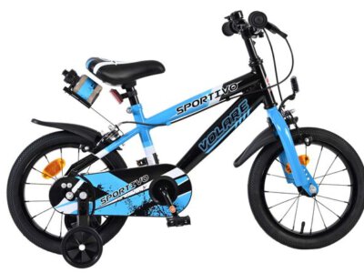 Volare Sportivo Kinderfiets - Jongens - 14 inch - Blauw - Twee handremmen