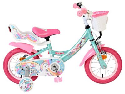 Volare Unicorn Kinderfiets - Meisjes - 12 inch - Groen